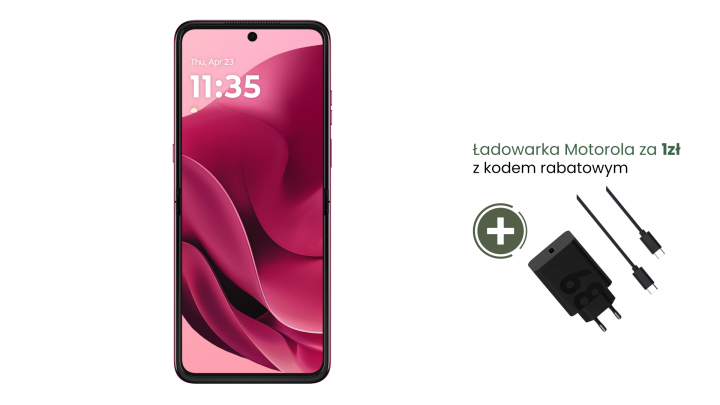 Smartfon Motorola razr 60 Ultra różowy 68W