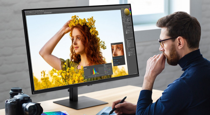 Monitor Samsung ViewFinity S7 LS37D700EAUXEN kolory