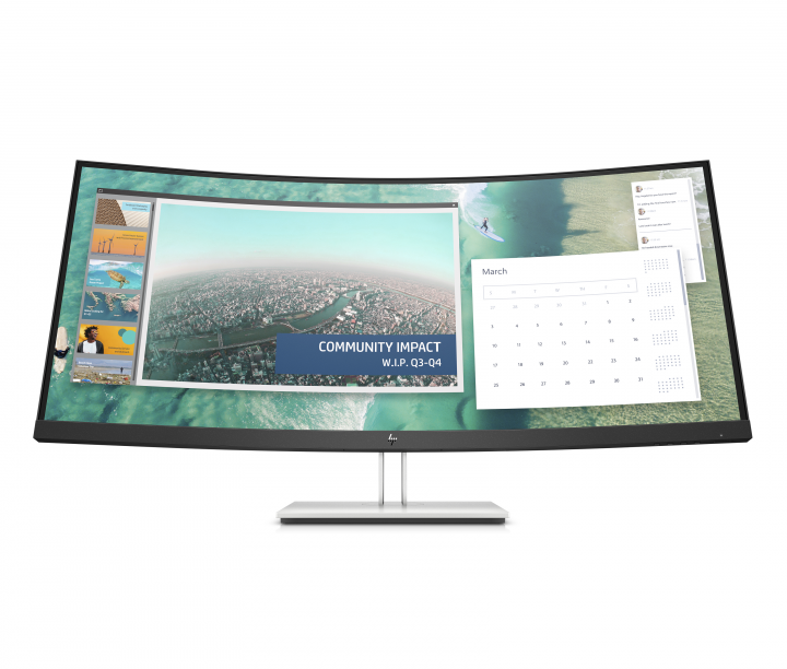 Monitor HP EliteDisplay E344c - widok frontu