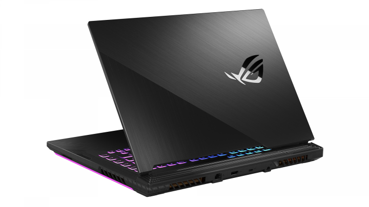 Laptop Asus ROG G512LU czarny - widok tyłu prawej strony