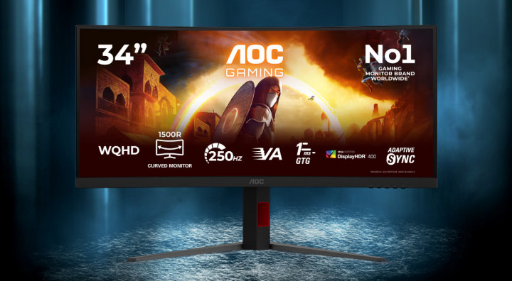 Monitor AOC CU34G4ZCA front