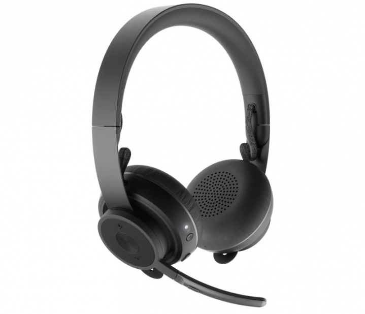 Słuchawki bezprzewodowe Logitech Zone Wireless Plus 981-000806 - widok frontu lewej strony