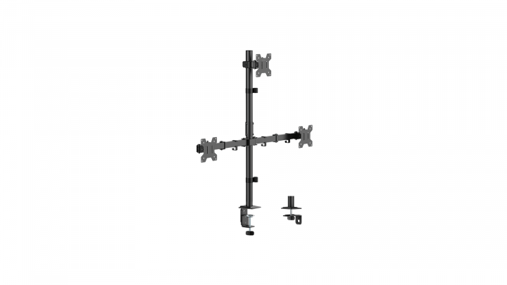 Uchwyt biurkowy na 3 monitory LogiLink 17-32" 10KG 75x75-100x100 BP0218 2