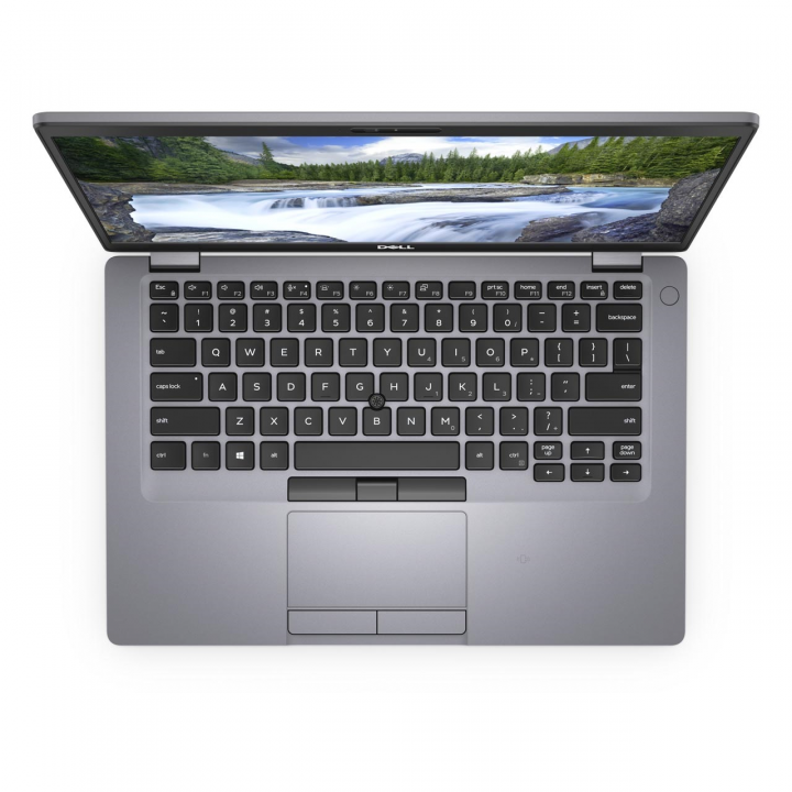 Laptop Dell Latitude 5410 srebrny - widok z góry