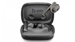 Słuchawki True Wireless HP Poly Voyager Free 60 UC Basic Charge Case Carbon Black USB-A Adapter - 7Y8H3AA