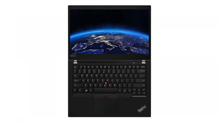 Mobilna stacja robocza Lenovo ThinkPad P14s AMD czarny widok góry