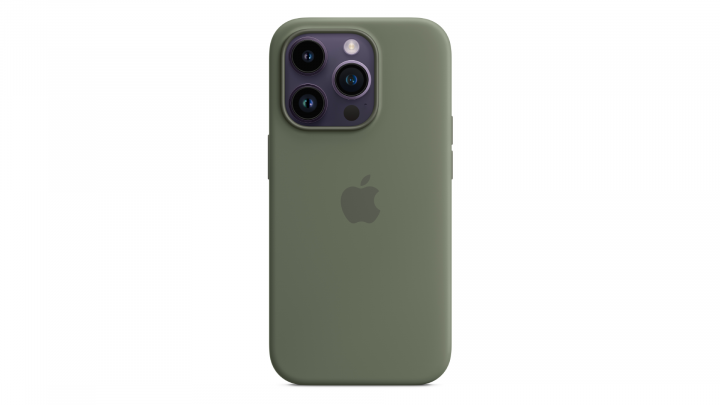 Etui Apple iPhone 14 Pro Silicone Case z MagSafe Olive MQUH3ZM/A 2