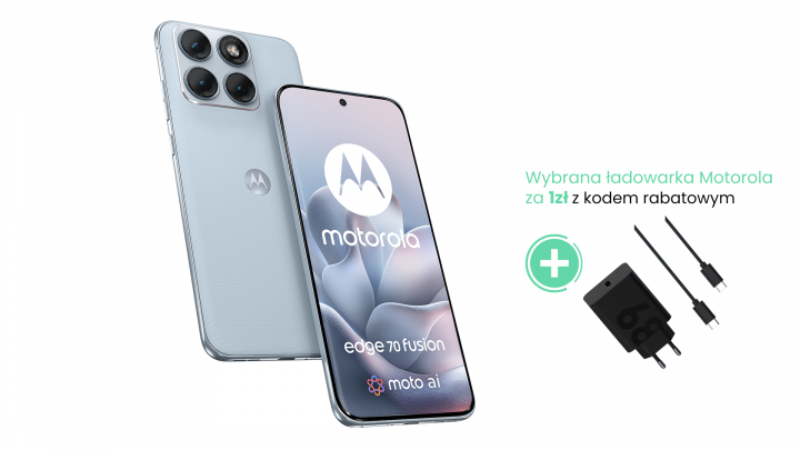Smartfon Motorola edge 70 Fusion Błękitny 68W