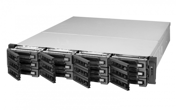 Serwer NAS QNAP TVS-EC1280U-SAS-RP-16G-R2 - widok frontu prawej strony
