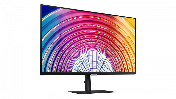 Monitor Samsung LS32A600NWUXEN czarny - widok frontu lewej strony