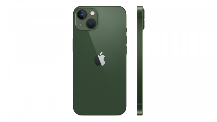 Smartfon Apple iPhone 13 Green - widok z tyłu