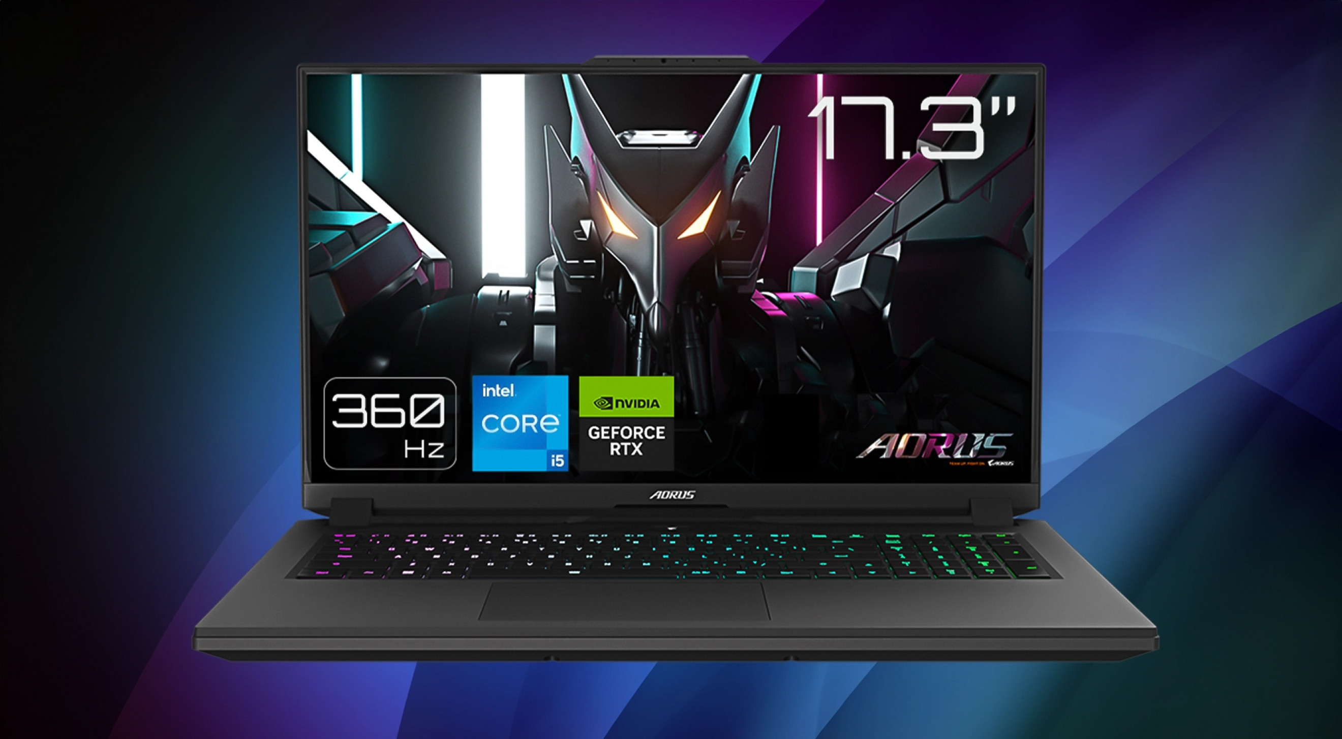 Laptop Gigabyte AORUS 7 9KF-E3EE513SD i5-12500H 17,3" FHD 360Hz 16GB ...