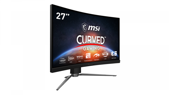 Monitor MSI MPG ARTYMIS 273CQR - widok frontu lewej strony