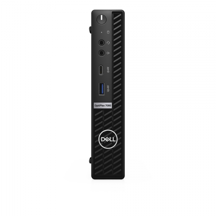 Komputer Dell OptiPlex 7080 MFF czarny - widok frontu