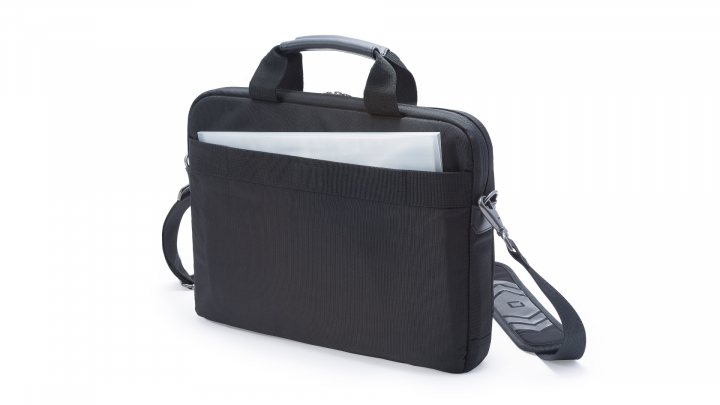 Torba do laptopa DICOTA Slim Case PRO 141 D30990 czarna - tył prawa strona