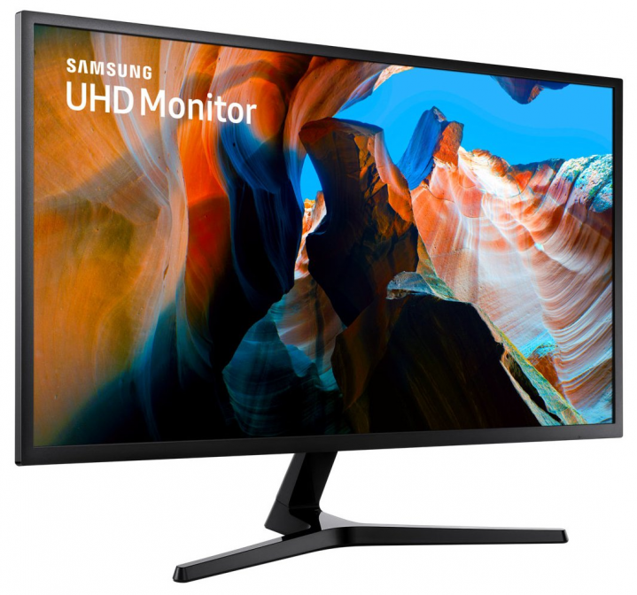 Monitor Samsung LU32J590UQUXEN - widok frontu lewej strony