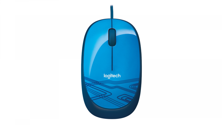 Mysz przewodowa Logitech M105 optyczna niebieska 910-003114 - widok frontu