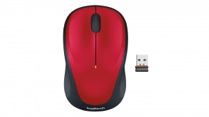 Mysz bezprzewodowa Logitech M235 czerwona 910-002496