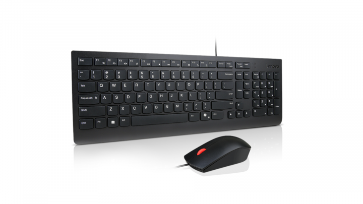 Zestaw przewodowy Klawiatura i Mysz Lenovo Essential Wired Combo AI US English with Euro symbol 4X31R64439 3