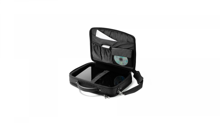Torba do laptopa DICOTA Multi Plus 156 D30144 czarna - otwarta