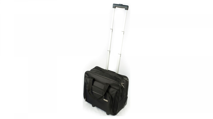 Walizka do laptopa Targus Rolling Case TBR003EU 16 czarna - przód z wyciągniętą rączką