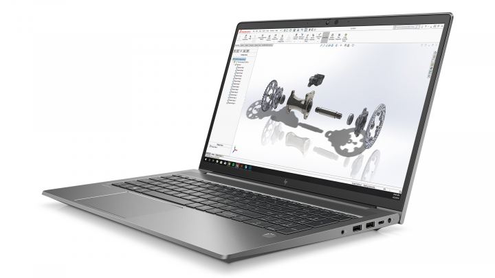 Mobilna stacja robocza HP ZBook Power G8 - widok frontu prawej strony