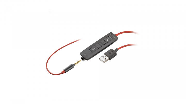 Słuchawki przewodowe Poly Blackwire C3225 USB-A 2