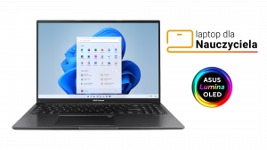 Laptop dla Nauczyciela ASUS Vivobook 16 X1605VA-SH2124W i5-13420H 16" FHD OLED 16GB 512SSD W11