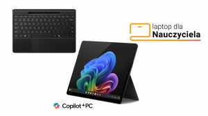 Laptop dla Nauczyciela Microsoft Surface Pro 11 EP2-20114 Ultra 5 236V Touch 13" 120Hz 16GB 512SSD Int W11Pro Grafitowy + Etui z klawiaturą Flex