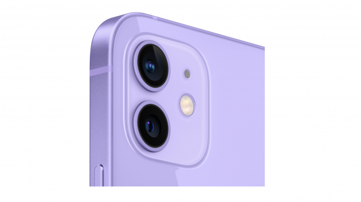 Smartfon Apple iPhone 12 fioletowy - widok tylnego aparatu