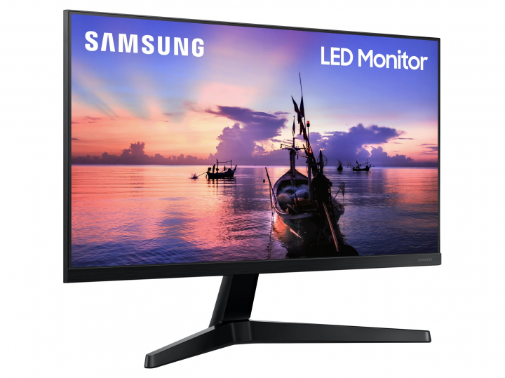 Monitor Samsung LF24T350FHRXEN - widok frontu lewej strony