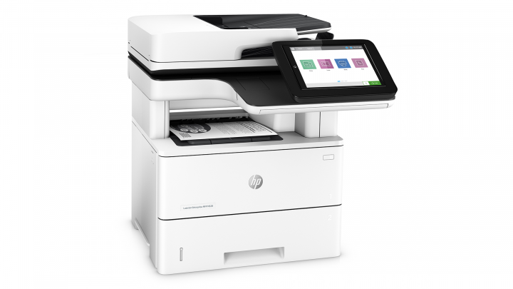 HP LaserJet Enterprise MFP M528dn - widok frontu lewej strony