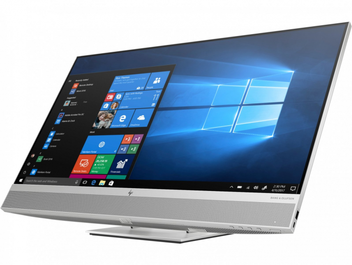 Komputer AiO HP EliteOne 800 G6 szary - widok frontu prawej strony