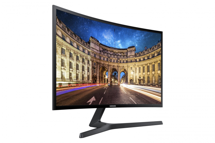 Monitor Samsung C27F396FHU LC27F396FHUXEN - widok frontu lewej strony