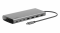 Hub Belkin 8 w 1 USB-C Hub with Dual USB-C Ports - srebrny kabel