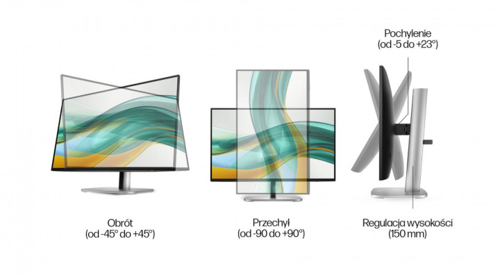 Monitor HP S5 Pro 9D9A7AA ergonomia