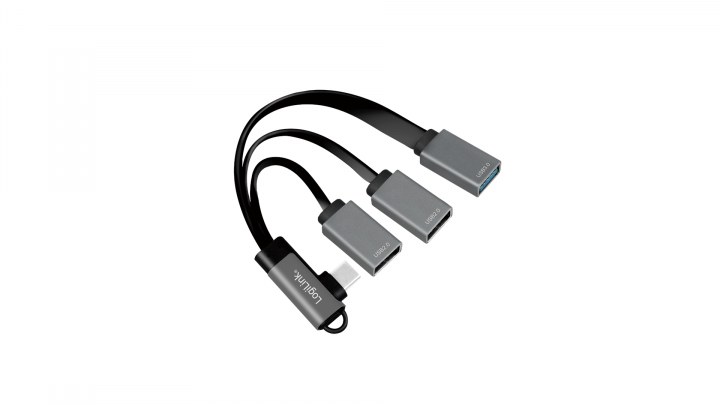 Hub USB 3.2, USB - C/M 90 LogiLink 3 x USB - A/F UA0361 2