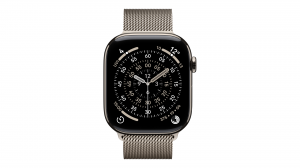 Smartwatch Apple Watch Series 11 GPS + Cellular koperta 46 mm z tytanu w kolorze naturalnym, bransoleta mediolańska w kolorze naturalnym - rozmiar S/M - MFCY4MP/A