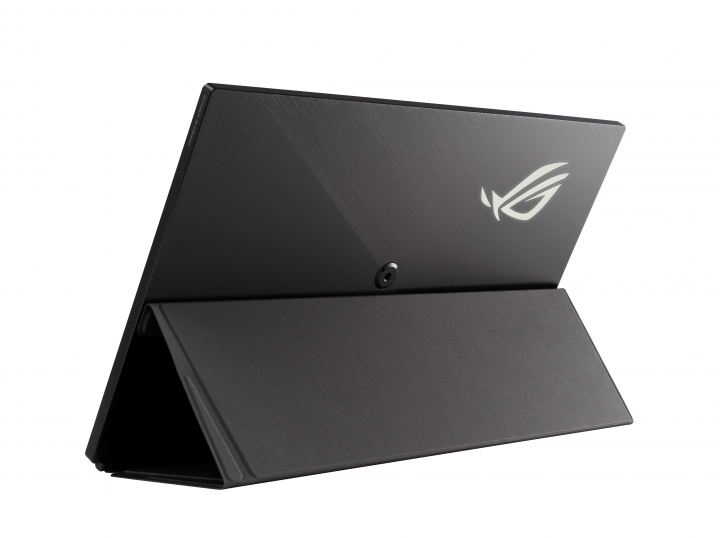 Monitor Asus XG17AHPE czarny - widok z tyłu