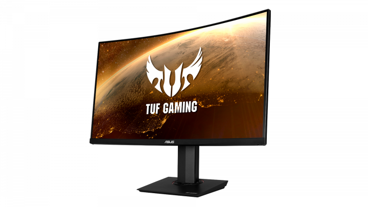 Monitor Asus TUF Gaming VG32VQR - widok frontu prawej strony