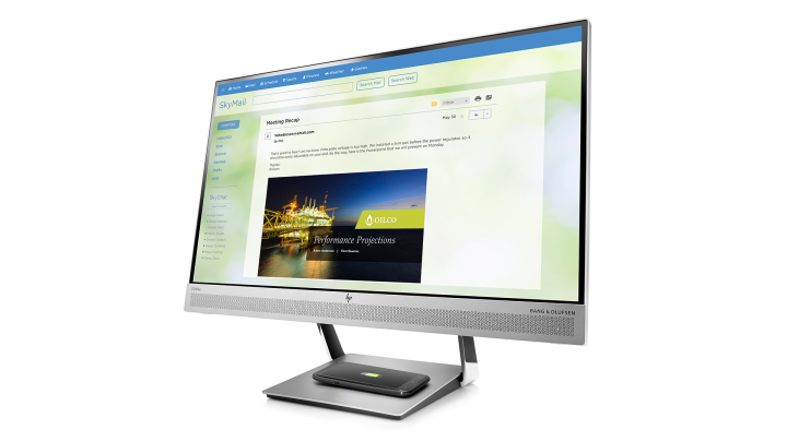 Monitor HP S240uj T7B66AA EliteDisplay - widok frontu prawej strony