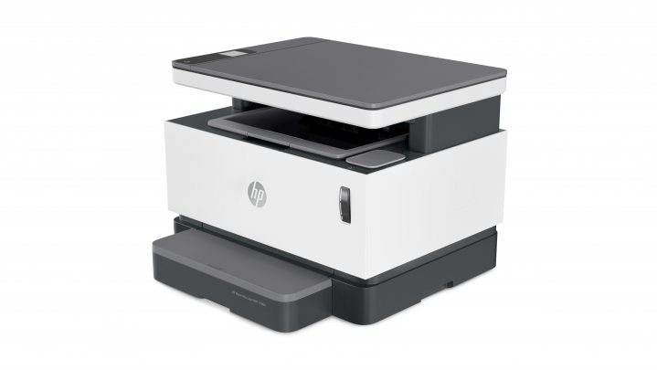 Urządzenie wielofunkcyjne laserowe HP Neverstop 1200n - widok frontu prawej strony
