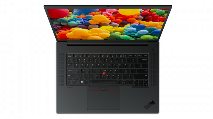Mobilna stacja robocza Lenovo ThinkPad P1 G5 W11P czarny - widok klawiatury