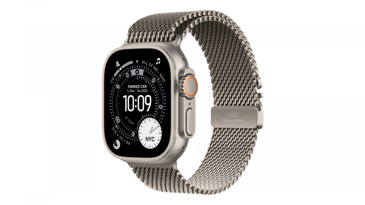 Smartwatch Apple Watch Ultra 3 GPS + Cellular, koperta 49 mm z tytanu w kolorze naturalnym, bransoleta mediolańska z tytanu w ko 2