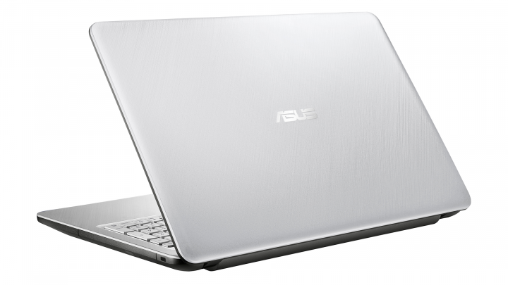 Laptop Asus VivoBook X543MA srebrny - widok klapy prawej strony