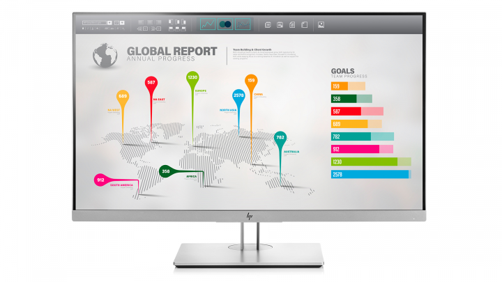 Monitor HP E273q 1FH52AA EliteDisplay - widok frontu