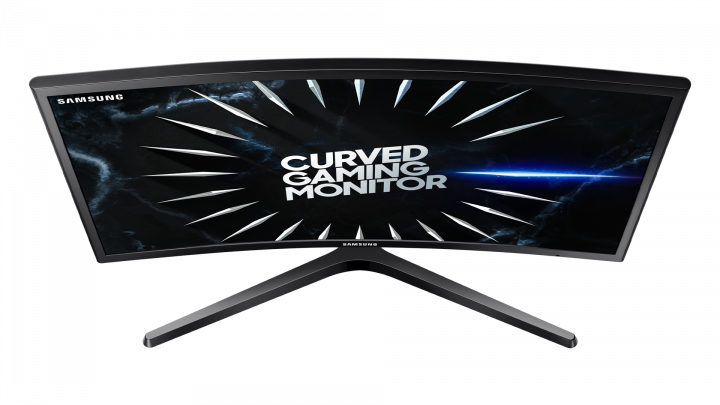 Monitor Samsung LC24RG52FZRXEN - widok z góry