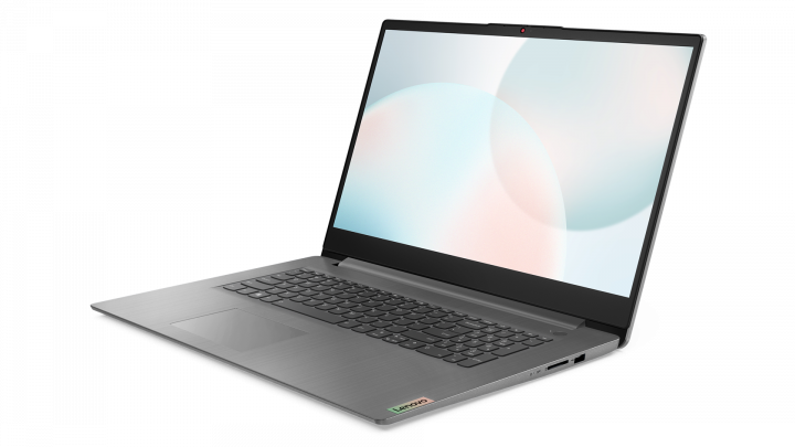 IdeaPad 3 17ADA6 Arctic Grey - widok frontu prawej strony