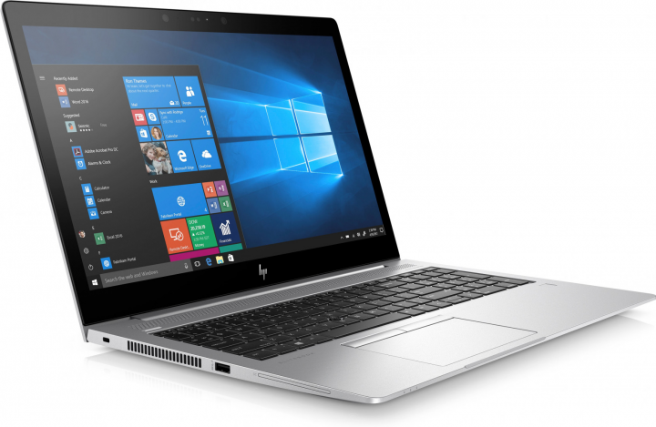 Laptop HP EliteBook 850 G6 srebrny - widok frontu lewej strony