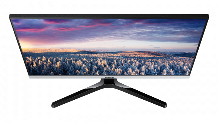 Monitor Samsung LS24R35AFHUXEN - widok z góry2